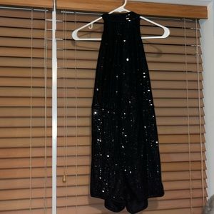 sequin backless mini romper (the photo does not do it justice lol)
